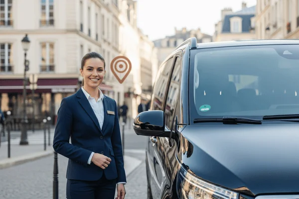 Chauffeur local prêt pour une prise en charge à Anderlues